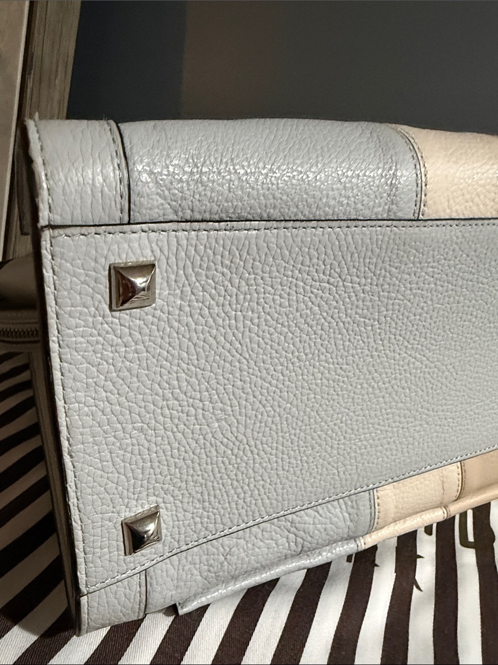Henri Bendel Rivington tote is crafted from textured cream leather - Picture 8 of 16